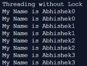 Threading Without Lock